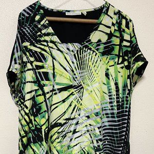 Dana Buchman flowing poncho type top, lightweight, size: XL